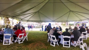 Full seating under the tent